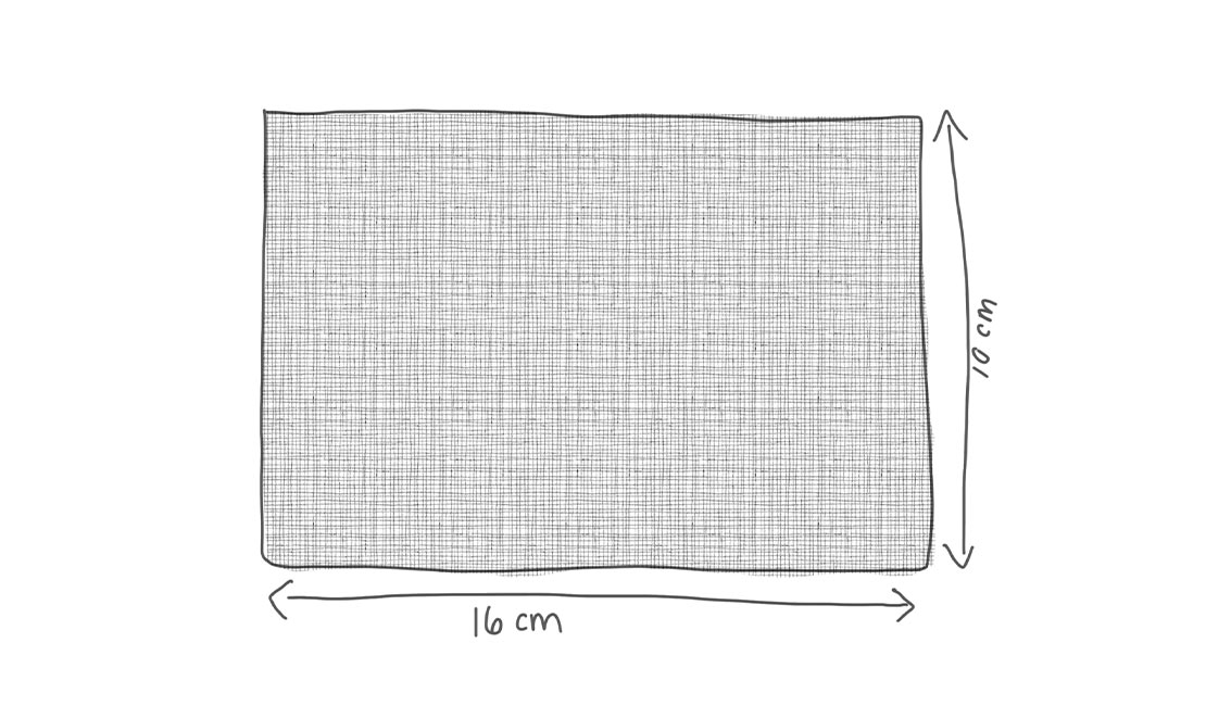 Fabric sewing drawing