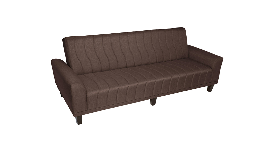 This classic-looking brown sleeper couch is ideal for regular sleeping.
