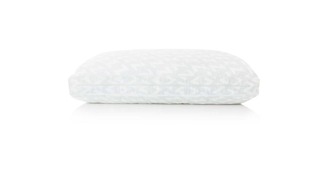 Malouf Z convolution gel dough pillow, resplendent in white. 