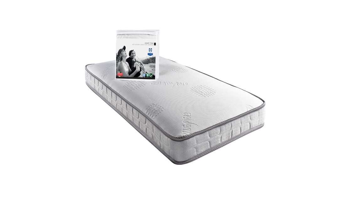 Sealy Cot Baby Mattress with a mattress protector.
